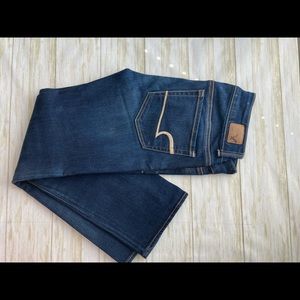 Women blue jeans